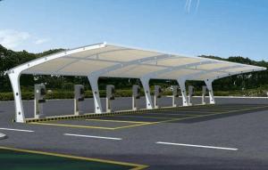 比如县膜结构停车棚