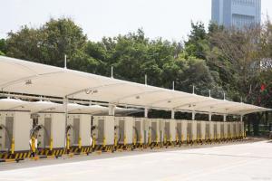 比如县膜结构停车棚