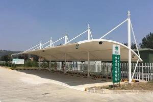 比如县膜结构停车棚